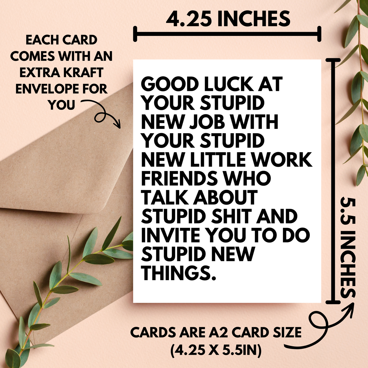 Coworker or Boss Leaving New Job Card