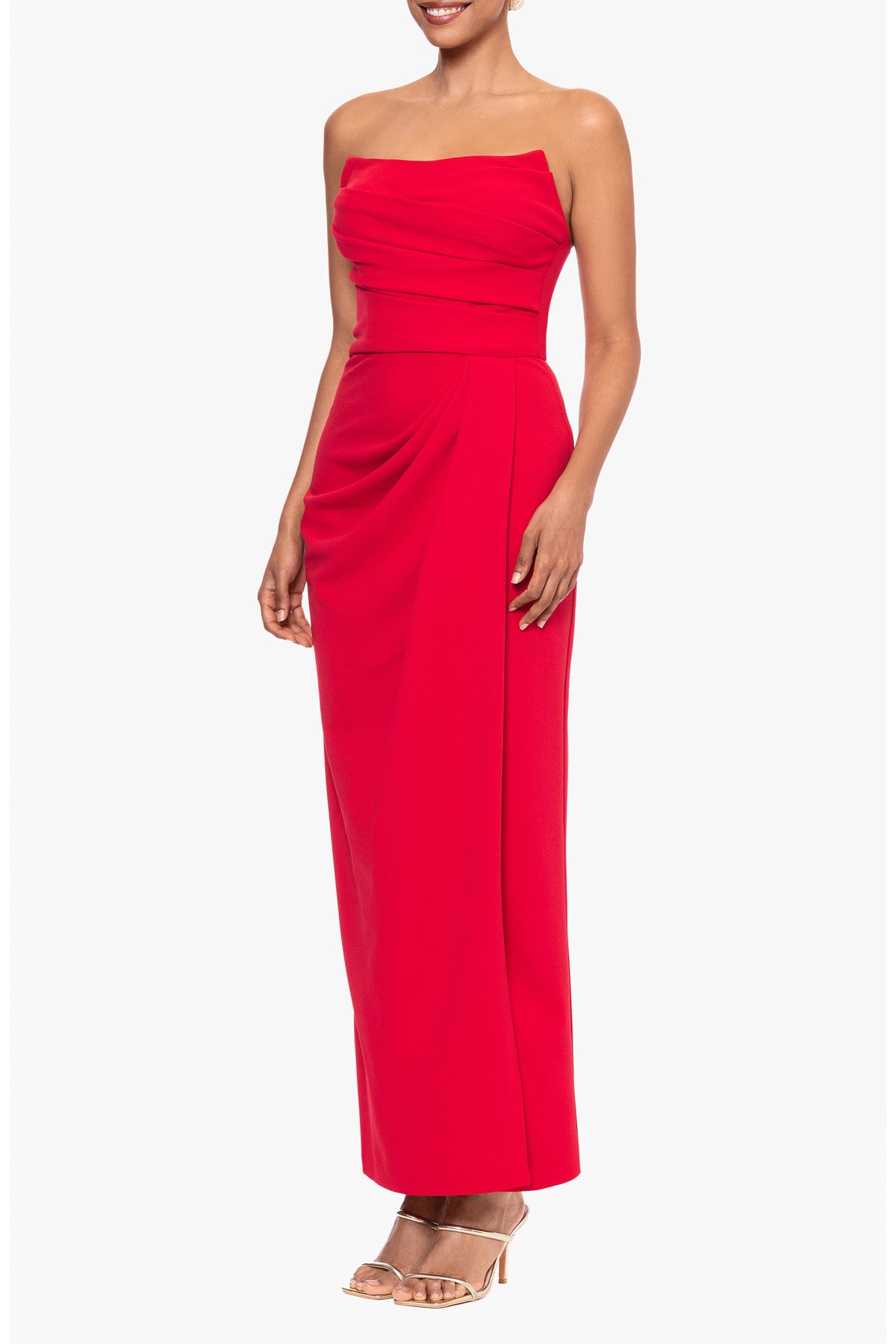 Strapless Scuba Crepe Gown
