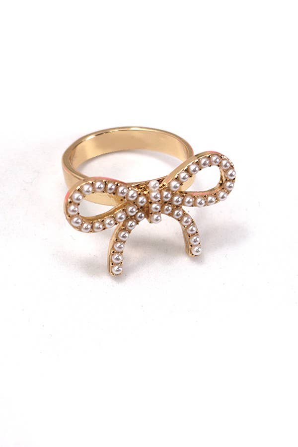 Pearl Bow Ring