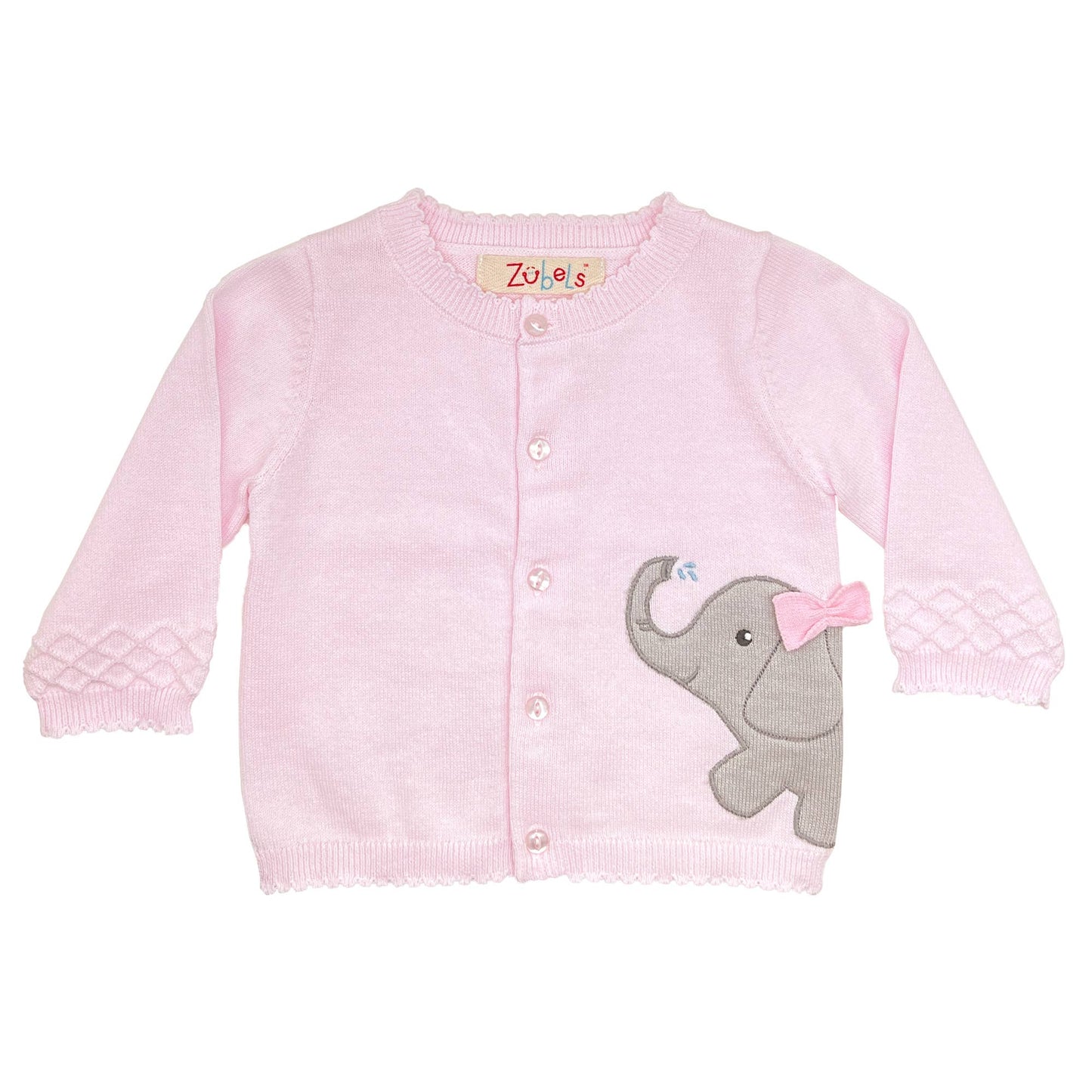 Elephant Peek-A-Boo Cardigan Sweater