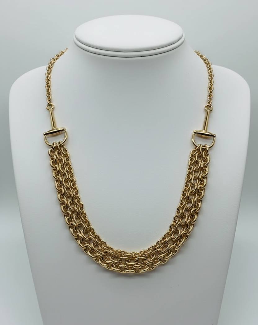 Meadowbrook Horsebit Layered Statement Collar