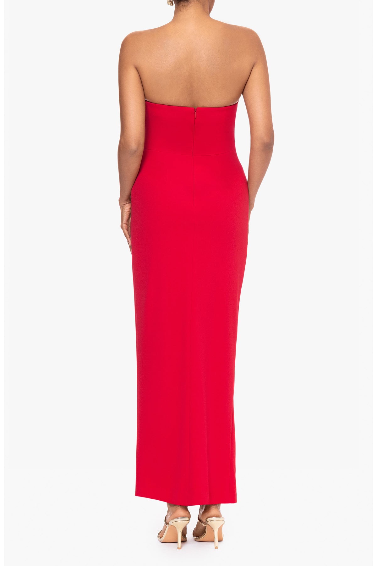 Strapless Scuba Crepe Gown
