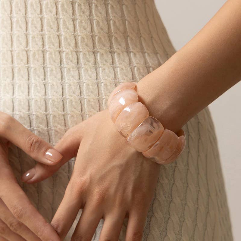 Bold Acrylic Stretch Cord Bracelets