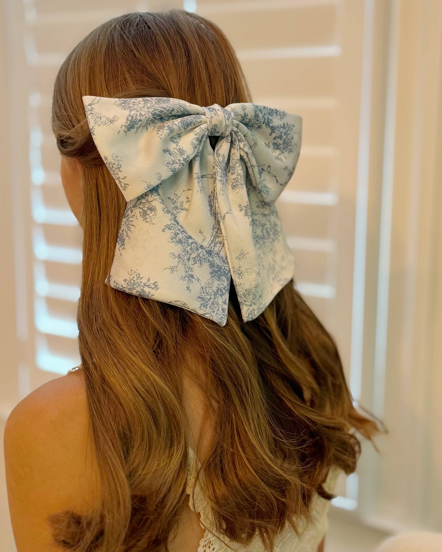 French Tolle Satin Bow Hair Clip