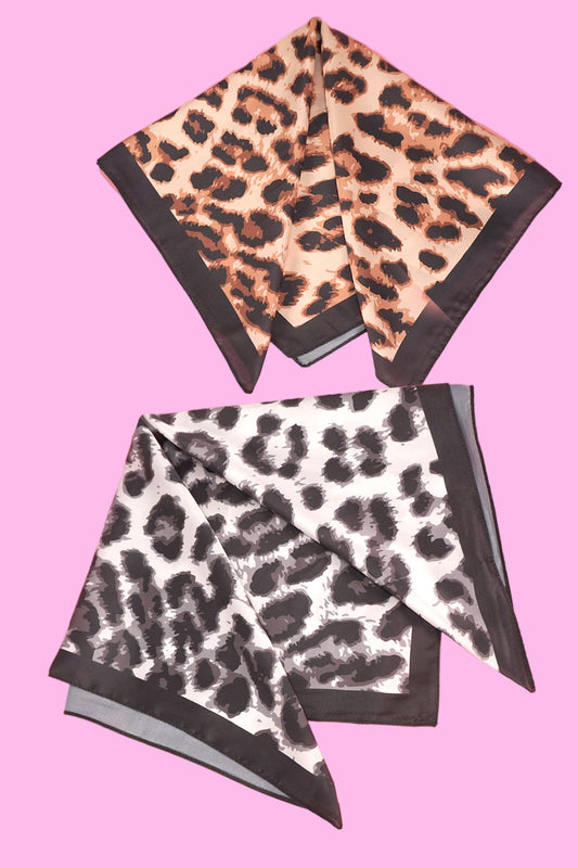 Wild Luxe Leopard Satin Scarf