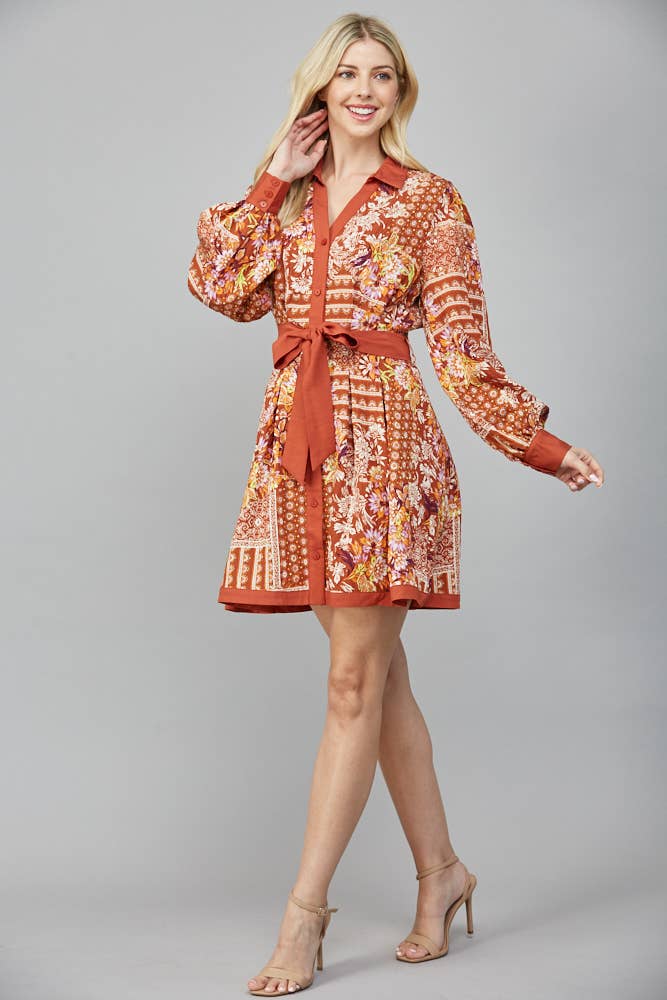 Fall For Me Shirt Dress