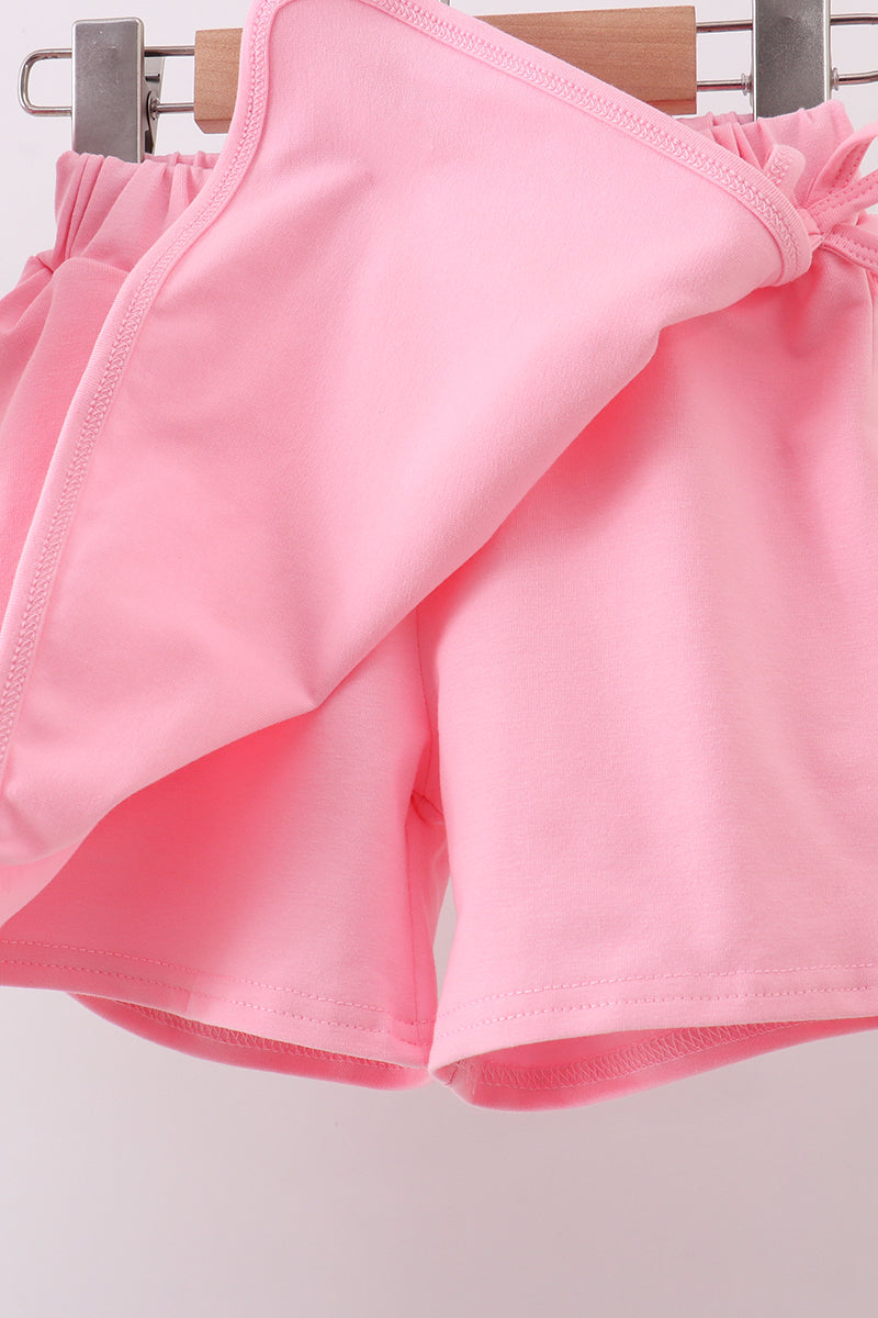 Pink Clover Golf Cart Appliqué Ruffle Set