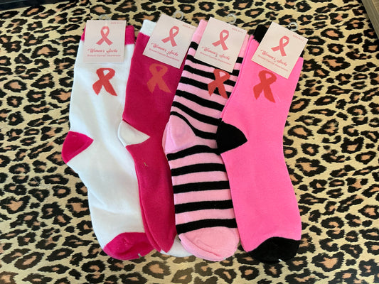 Breast Cancer Awareness Socks