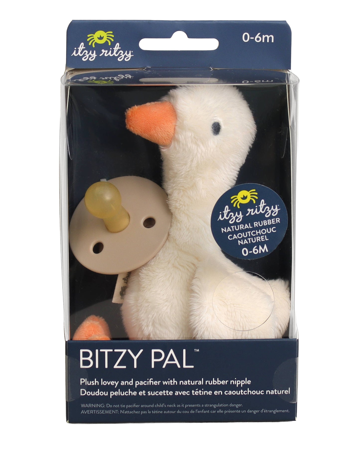 Bitzy Pal Natural Rubber Pacifier & Plush