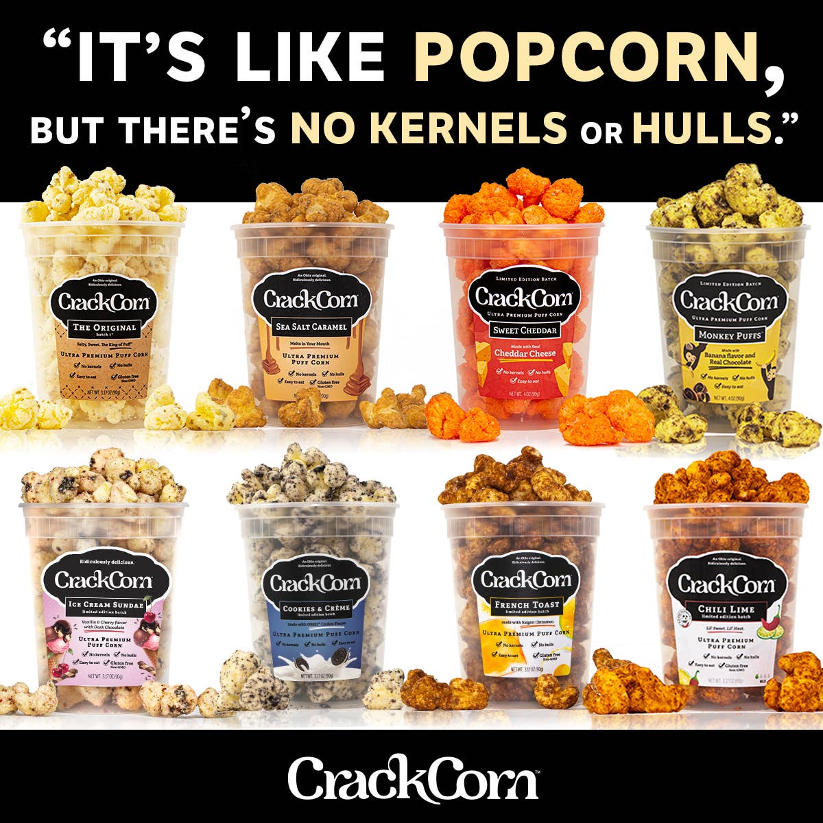 Crack Corn / Puffy Pop - Sea Salt Caramel (4 oz)