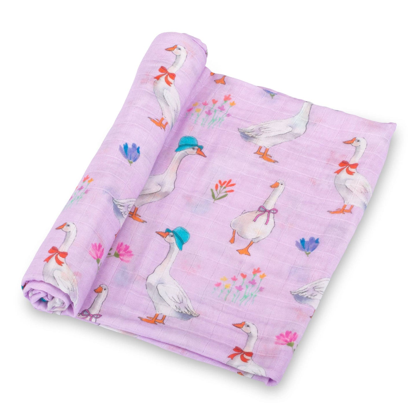 Cute Goose Baby Muslin Swaddle Blanket