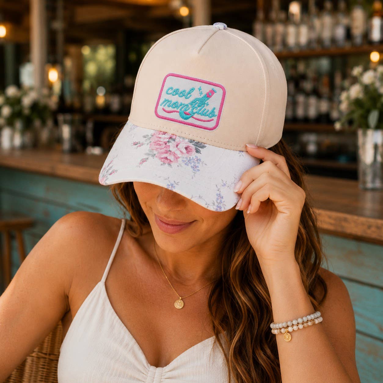 Cool Mom Club Embroidered Patch Trucker Hat