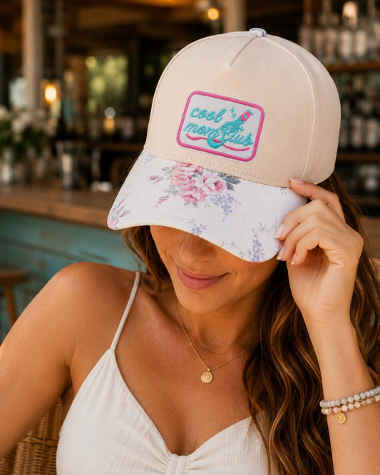 Cool Mom Club Embroidered Patch Trucker Hat