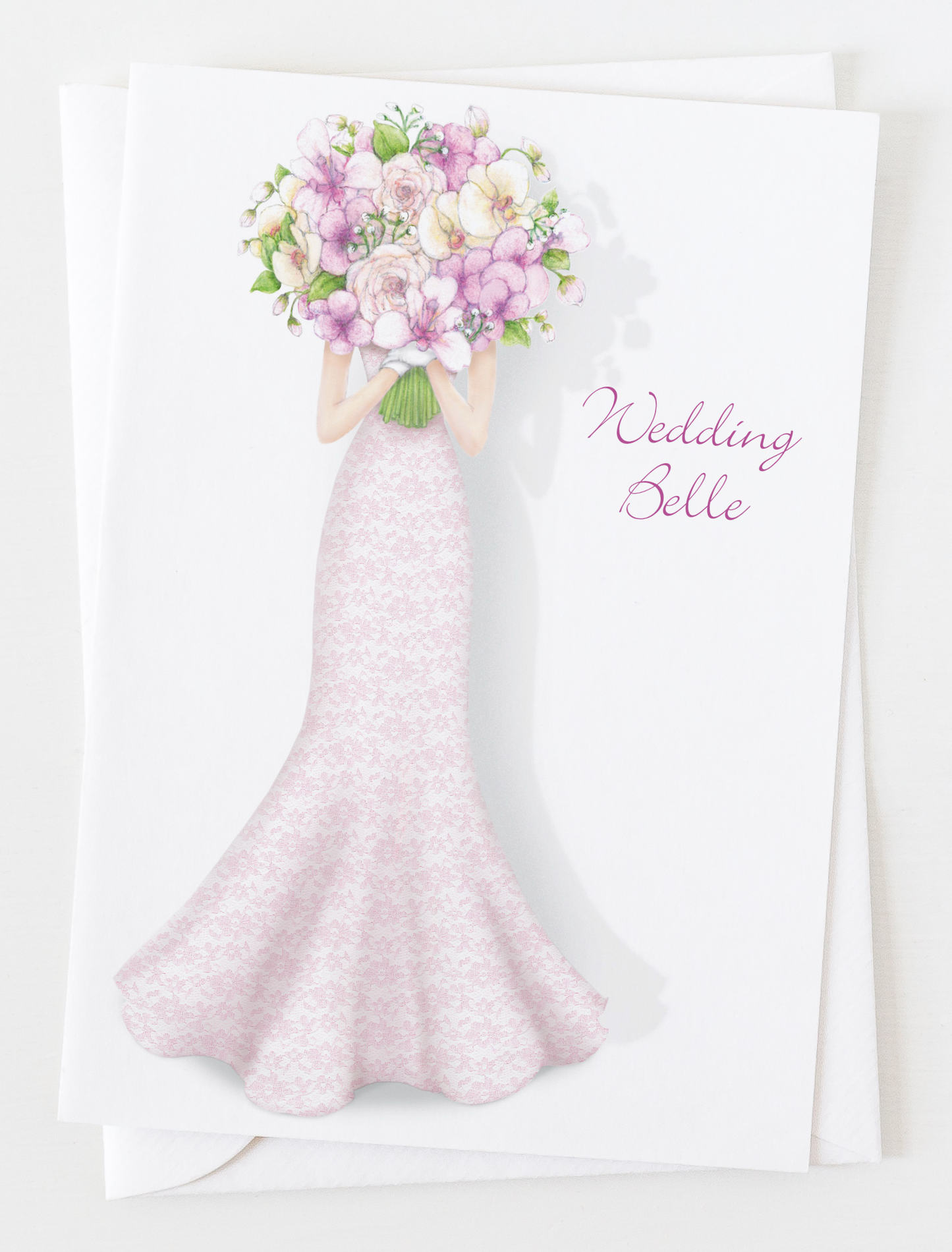 Wedding Belle Glittered Greeting Card