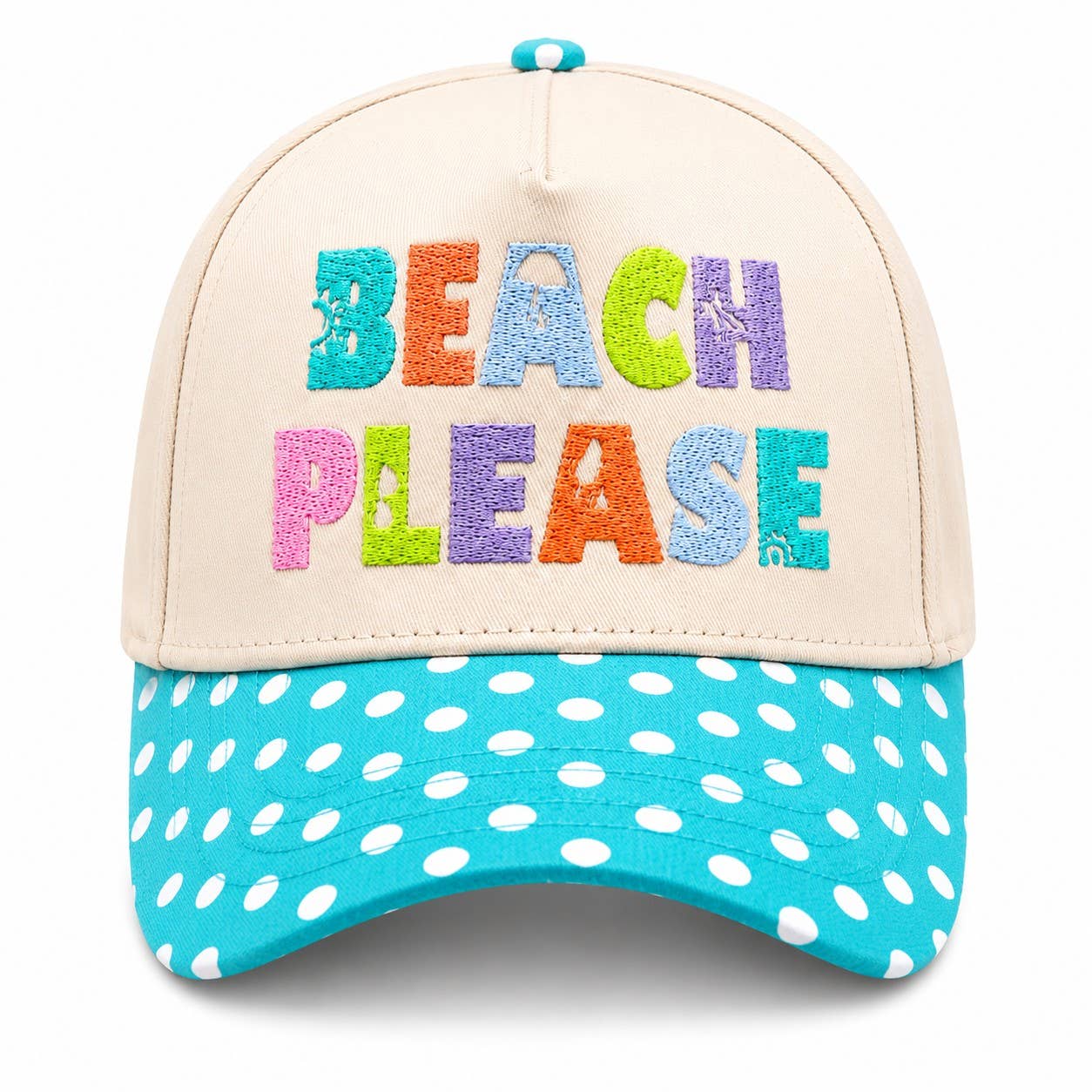 Beach Please Embroidered Trucker Hat