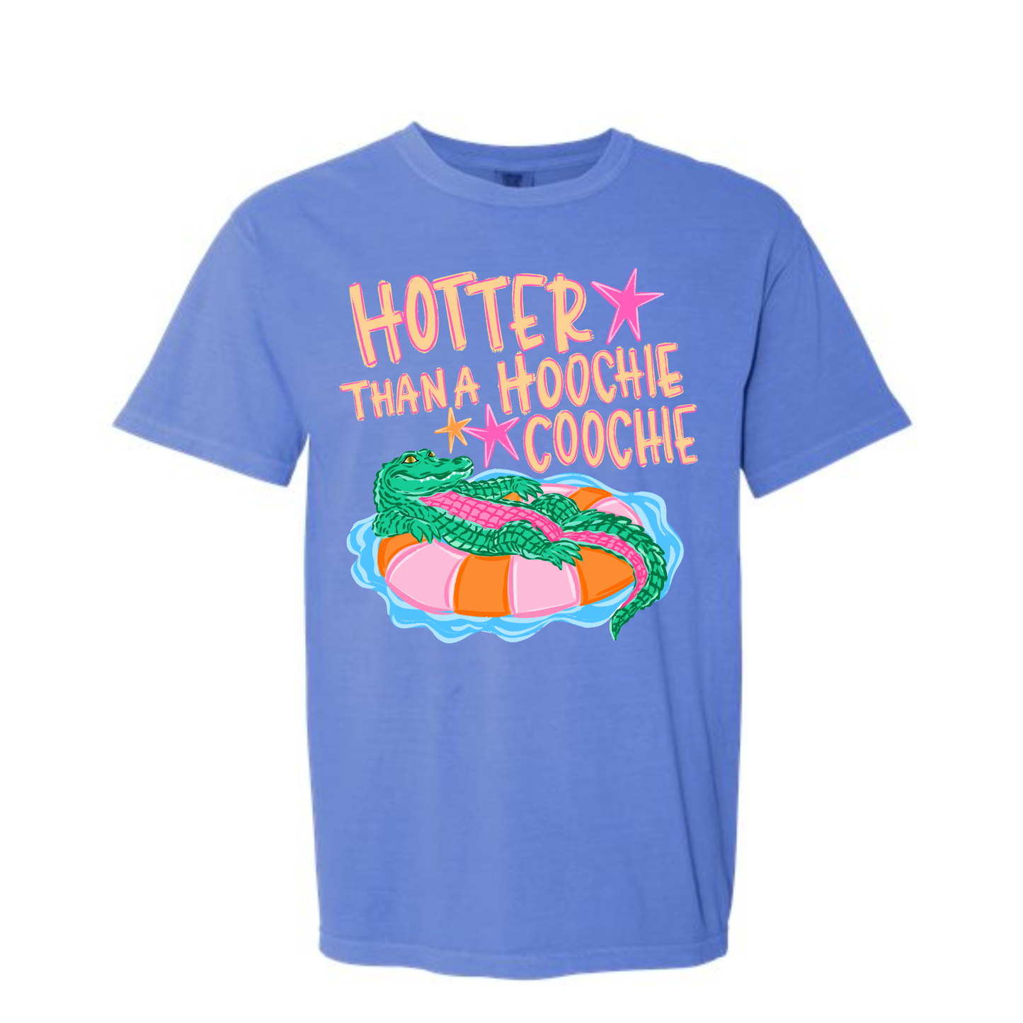 Funny Summer Gator Comfort Color Tee Shirt