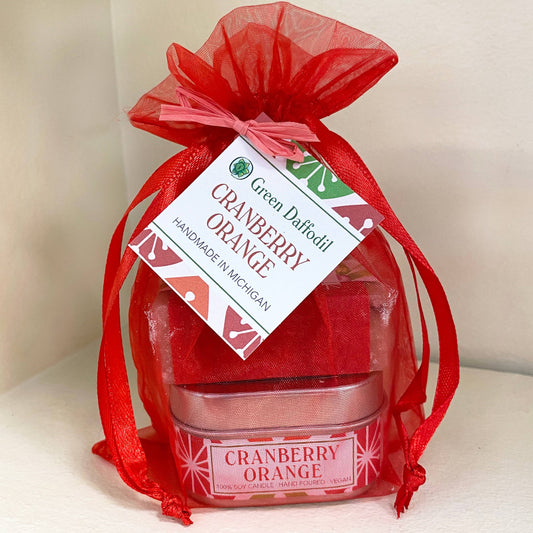 Cranberry Orange Candle & Soap Gift Set
