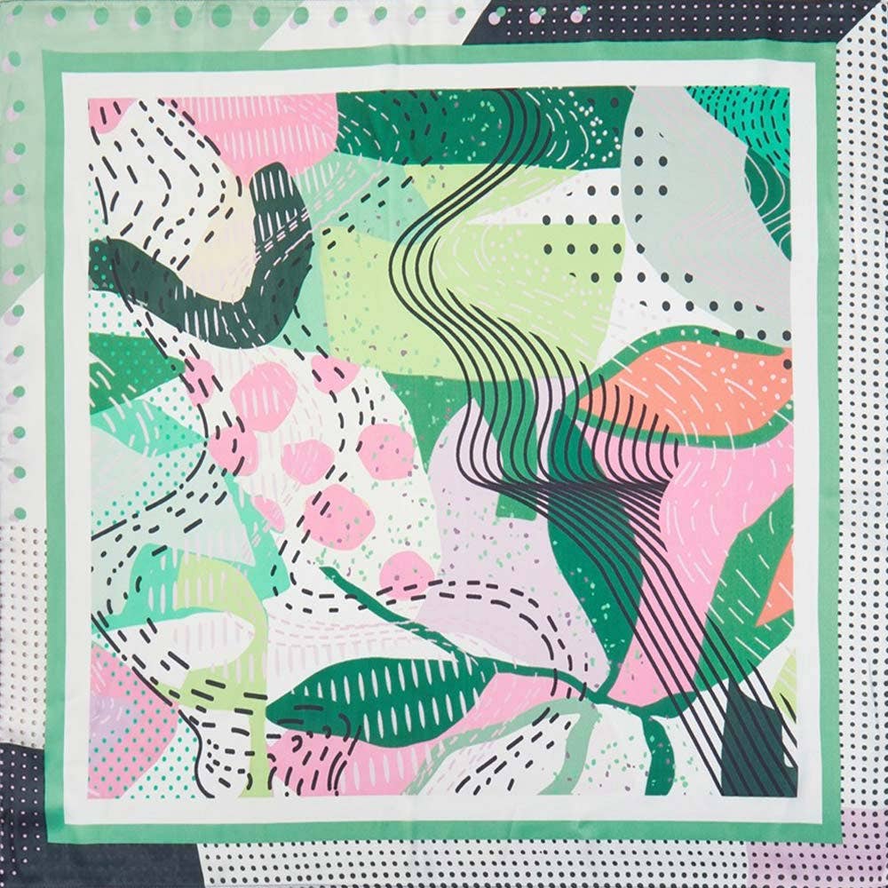 Abstract Print Bandana Scarf