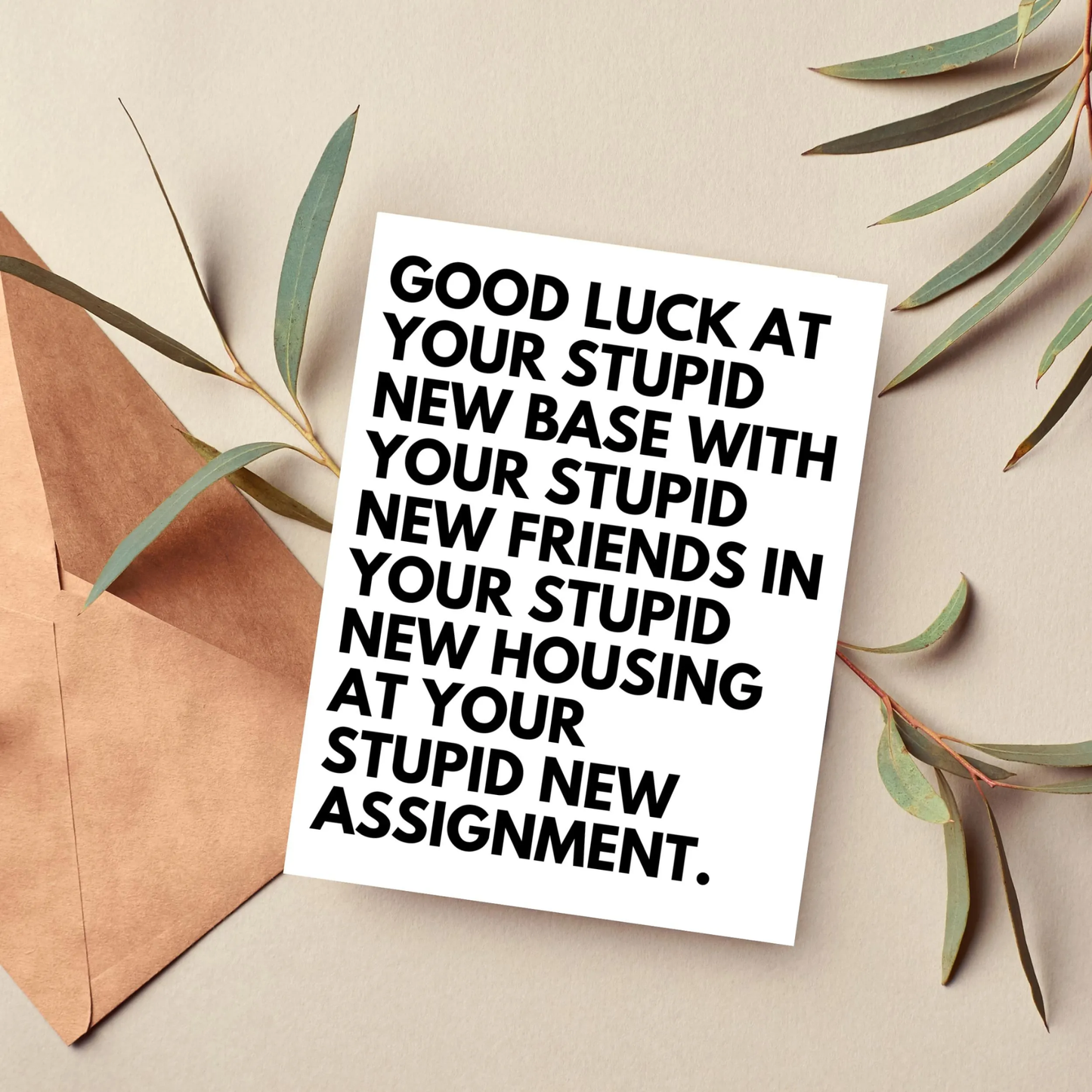 Military Card, Going Away