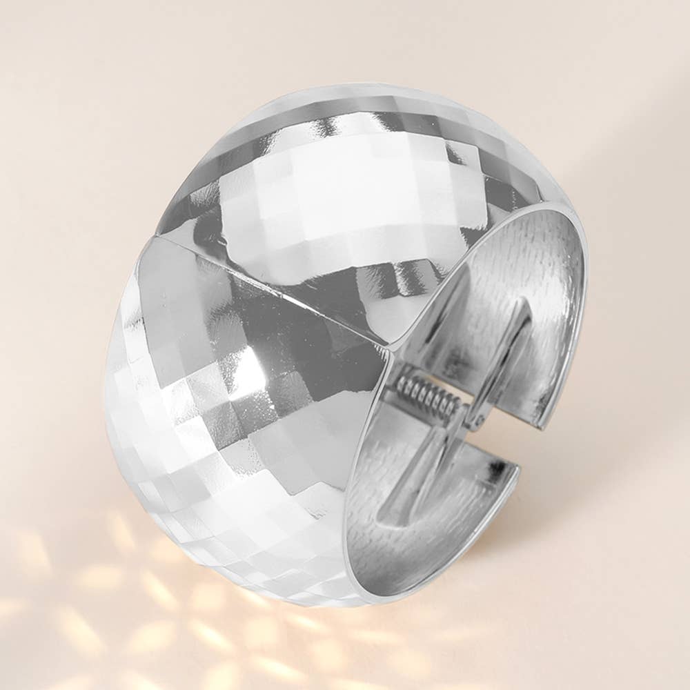 Texture Chunky Metal Bracelet