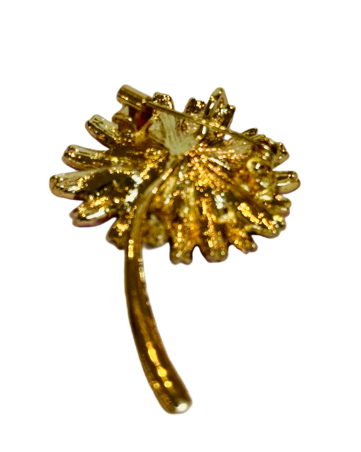 The Heritage Bloom: Vintage Gold Flower Spray Brooch
