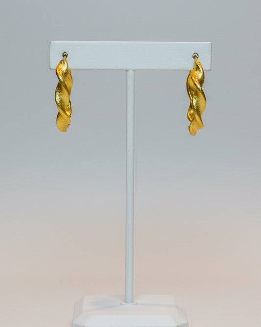 The Ribbon Twist Hoops