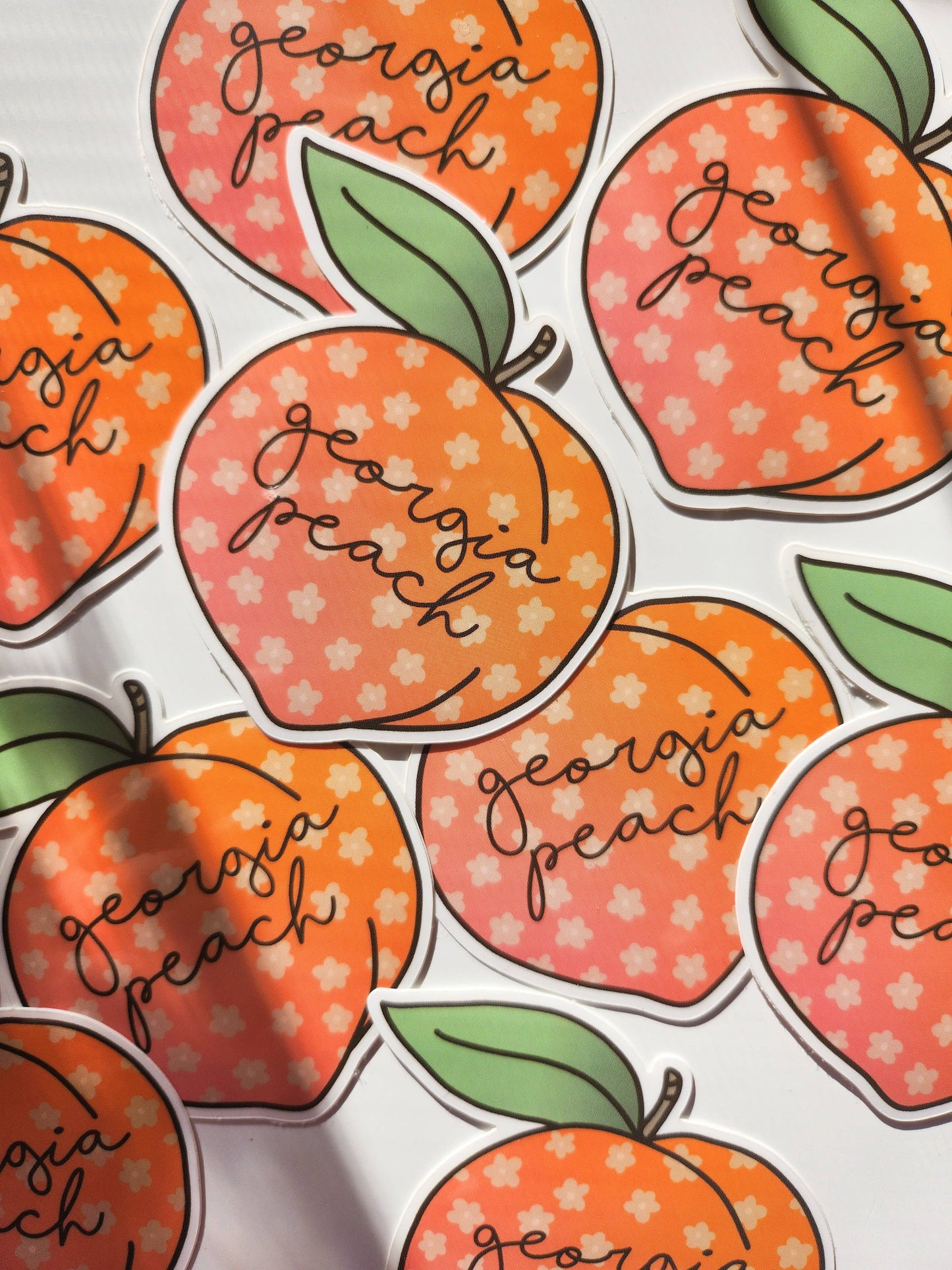 Georgia Peach Sticker in Orange