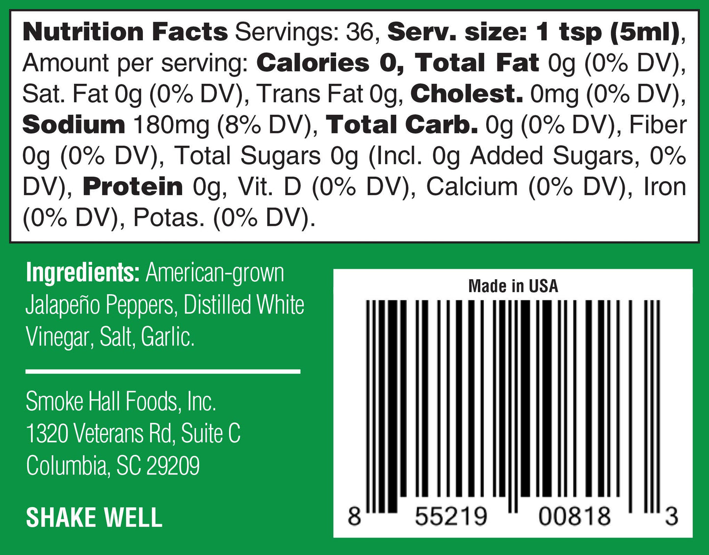 HOOAH Jalapeño- The General's Hot Sauce