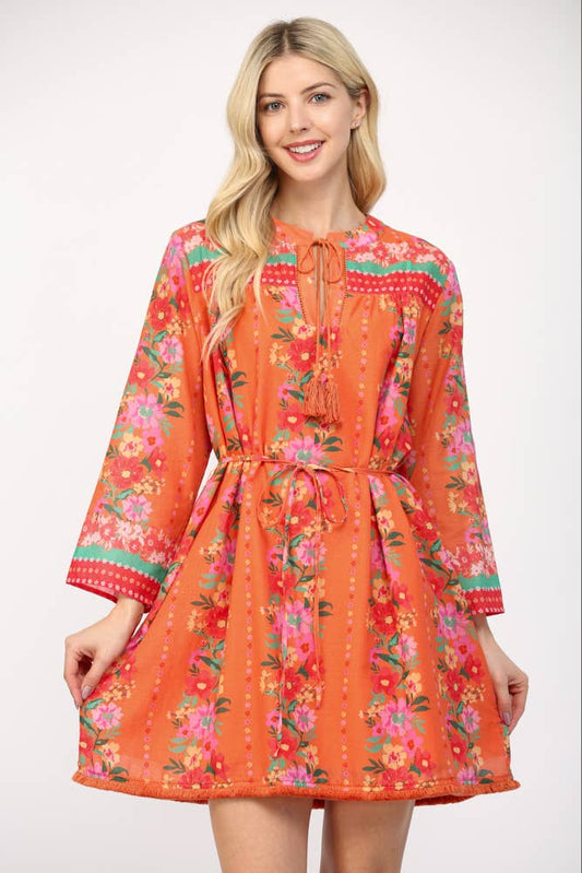 Mini Charming Floral Dress