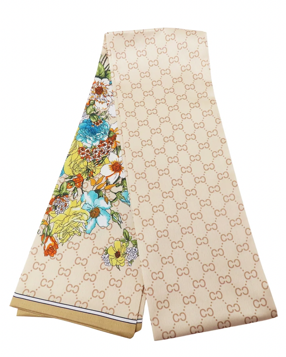 Hello Fall Floral Print Scarf