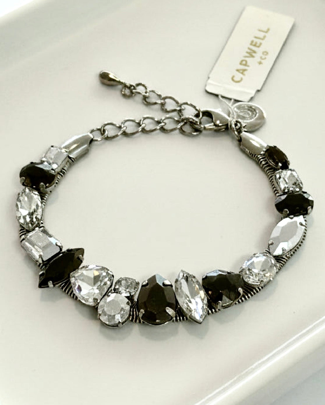 Vintage Capwell + Co. Crystal Statement Bracelet