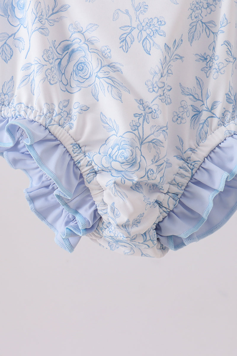 Blue Whale Ruffle Rashguard