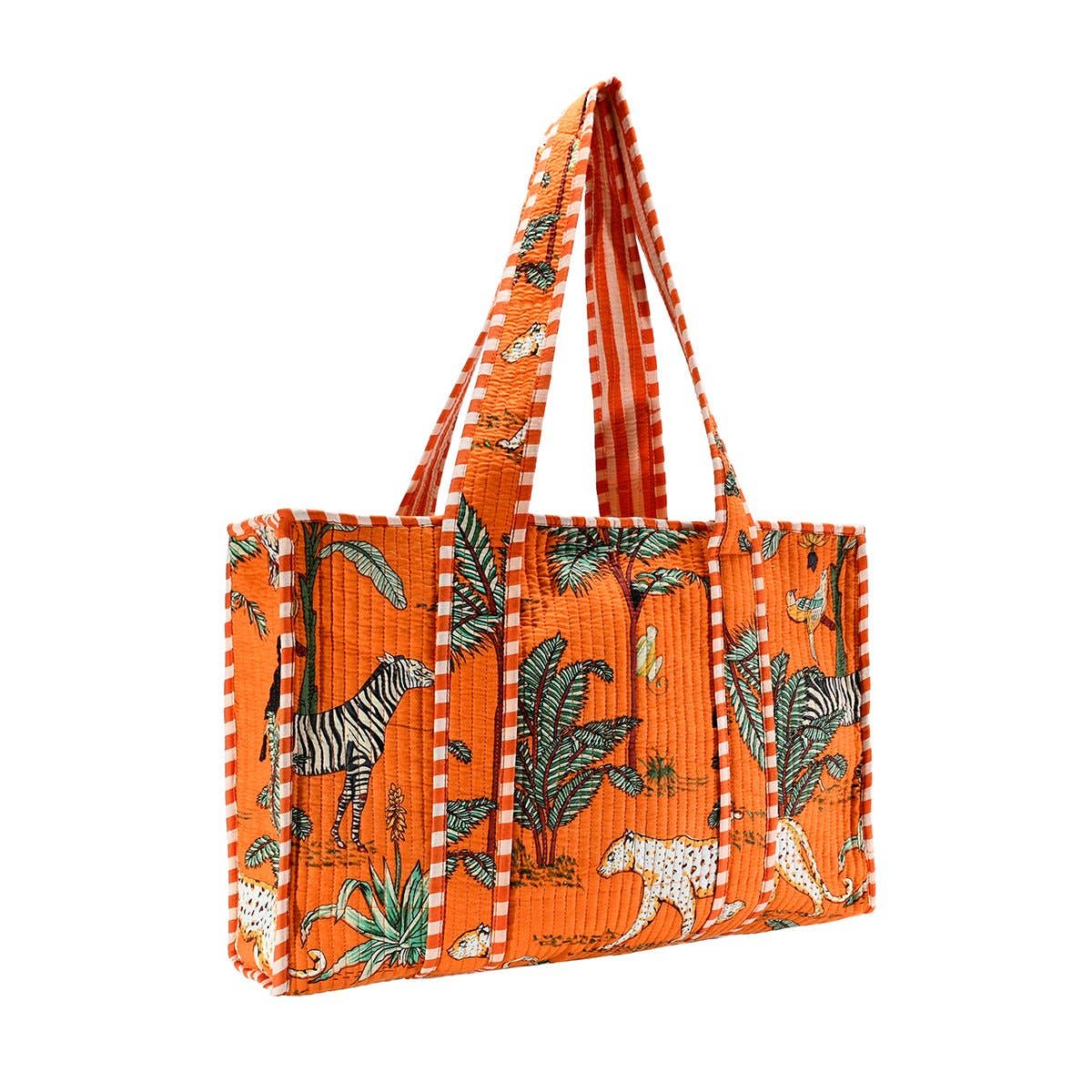 Orange Safari Cotton Tote Bag - Small & Large