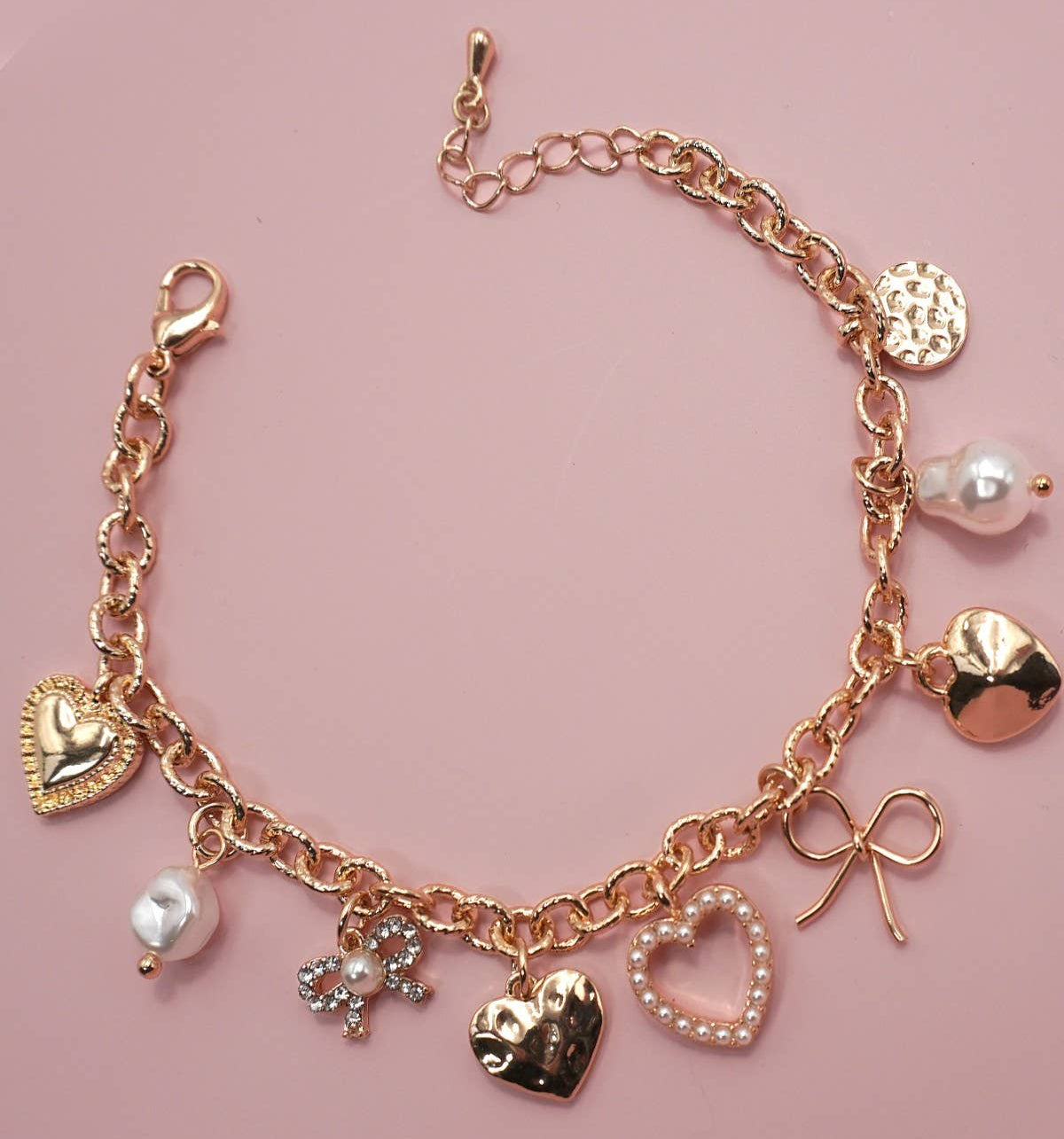 Charming Heart Charm Bracelet