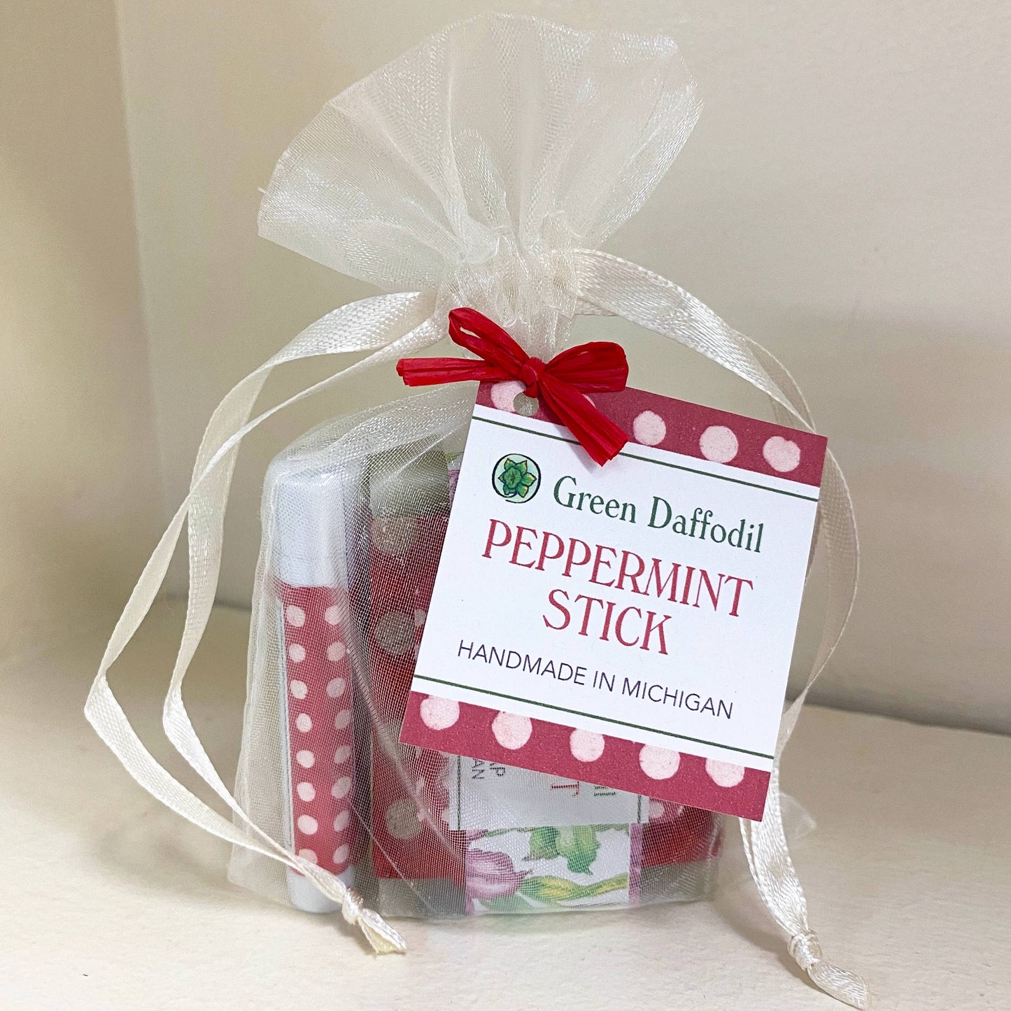 Peppermint Stick Soap & Lip Balm Holiday Gift Set