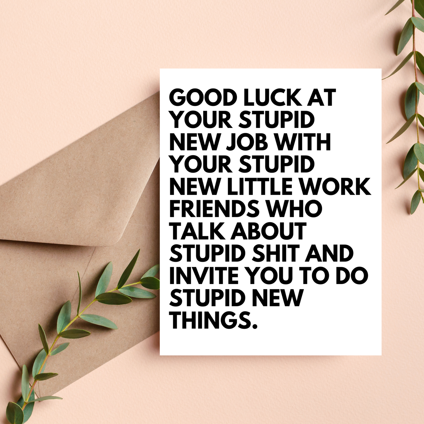 Coworker or Boss Leaving New Job Card