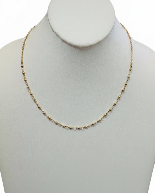 Timeless Vintage Bead Station Chain