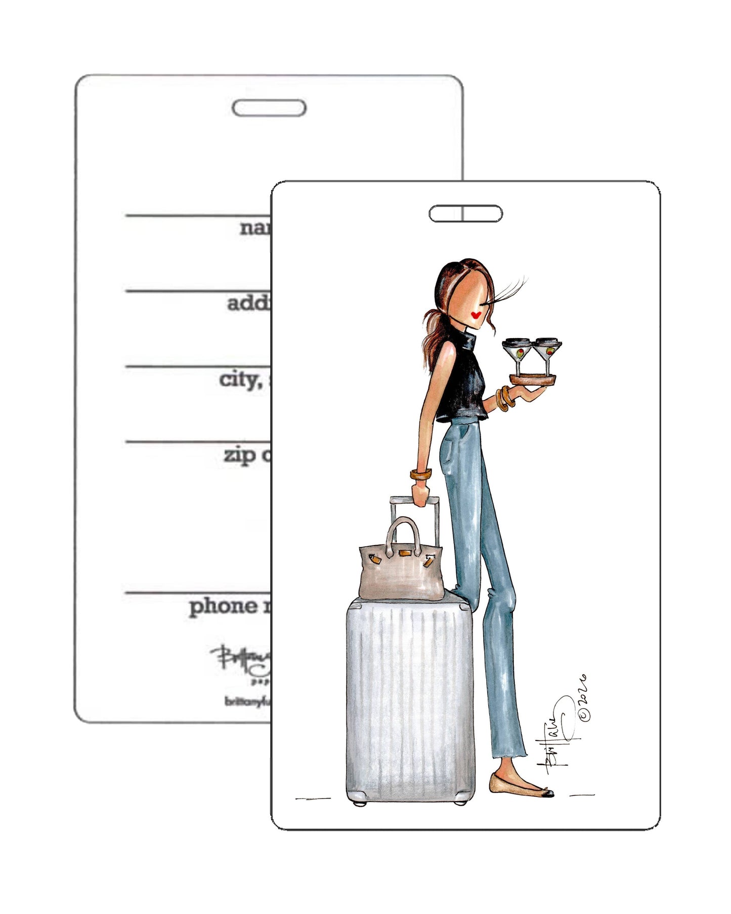 Brittany Fuson "ToGoTini" Luggage Tag