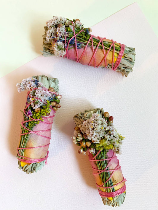 Wildflower White Sage Smudge Wand