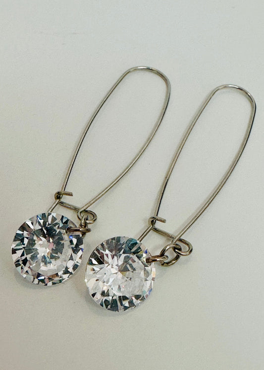 Vintage Crystal Drop Earrings