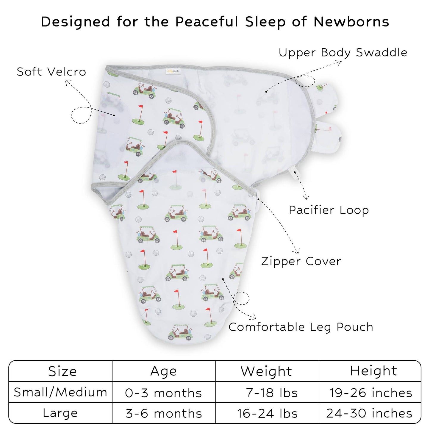 Golf A Round Baby Sleep Swaddle