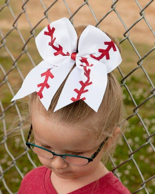 Baseball Cheer Bow - Pony-O