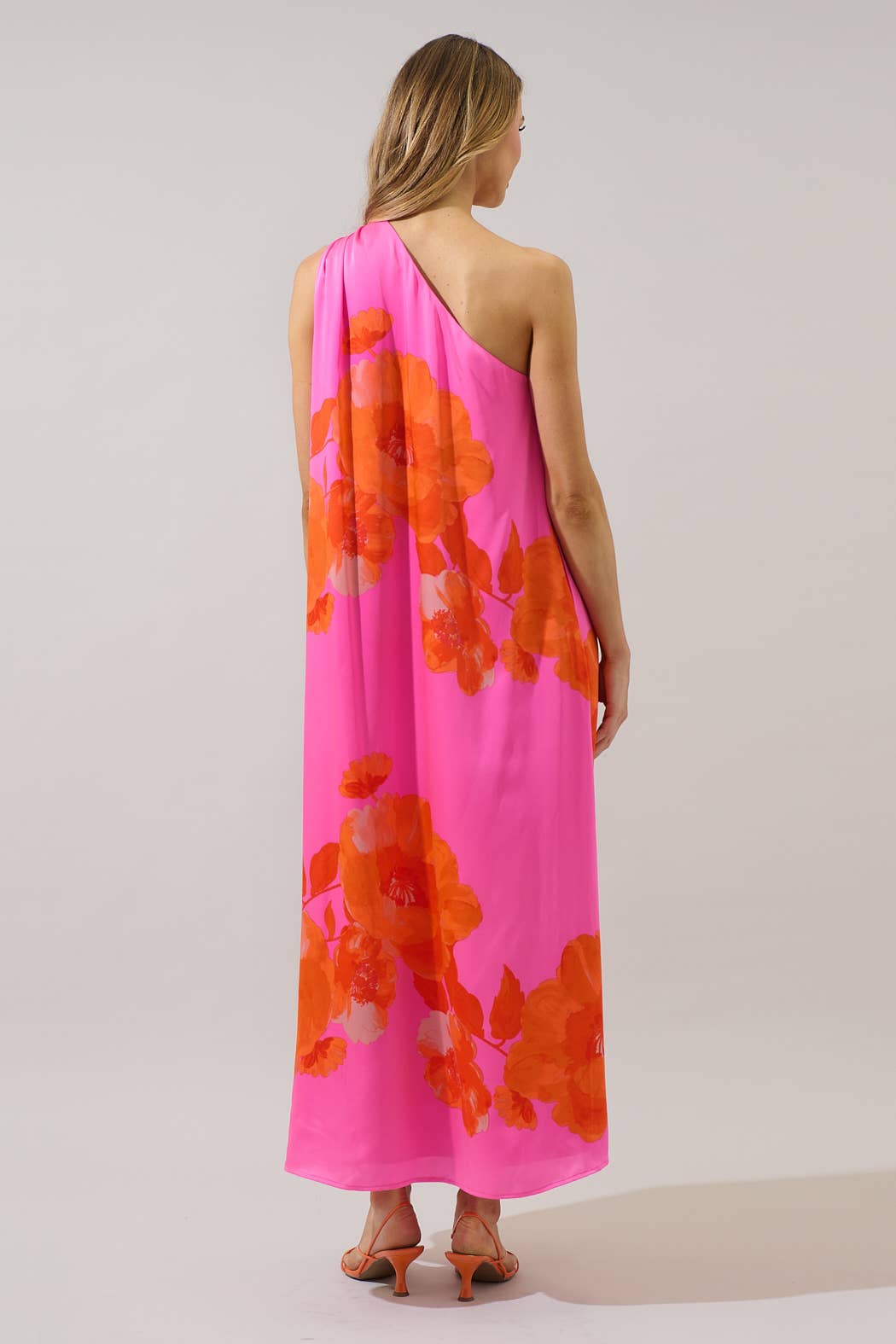 Glena Floral Pleated Maxi Dress