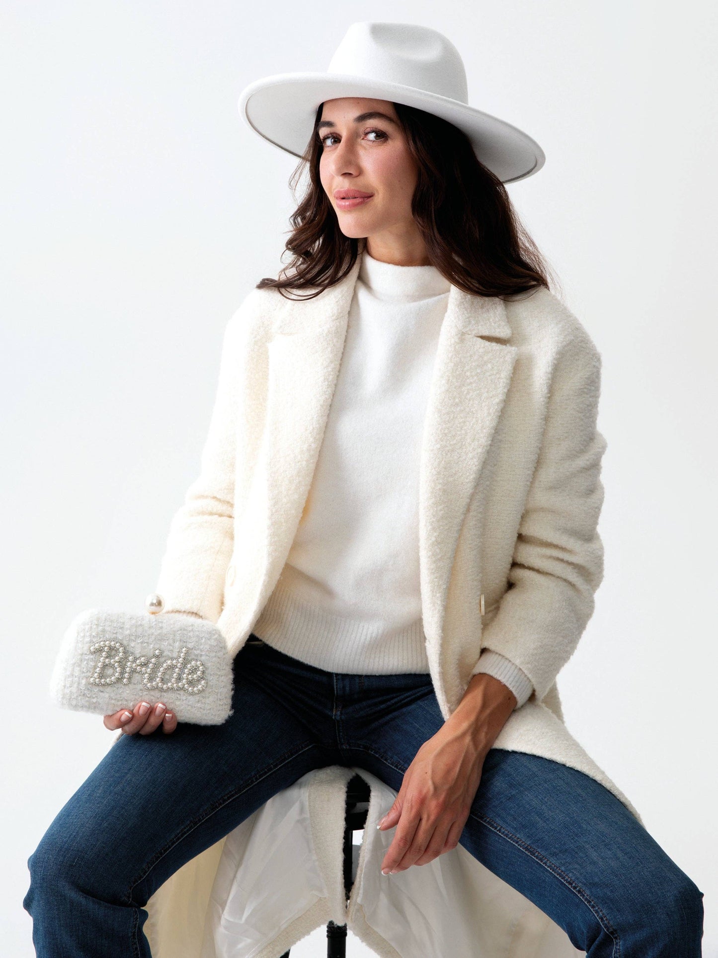 I'm The Bride Pearl Clutch