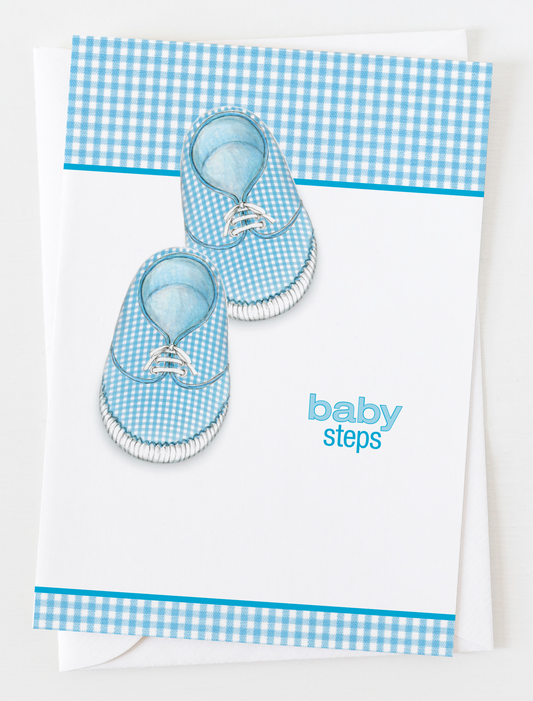 Baby Steps Boy Greeting Card