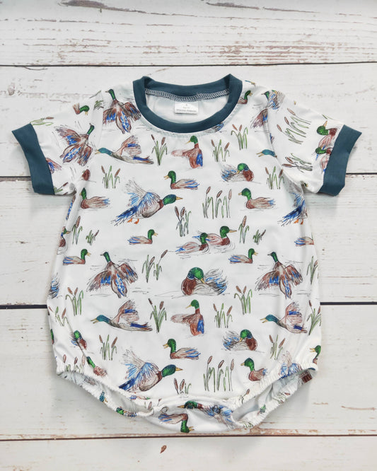 Duck Printed Baby Boy Bubble