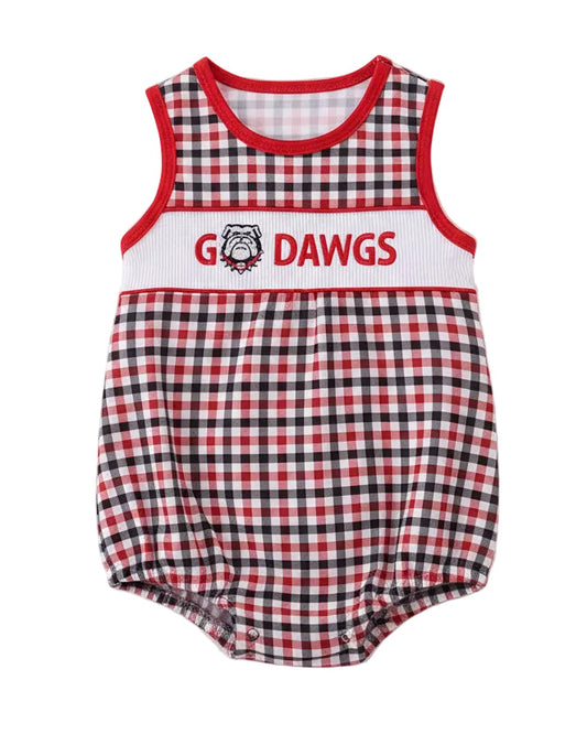 Georgia Go Dawgs Plaid Bubble