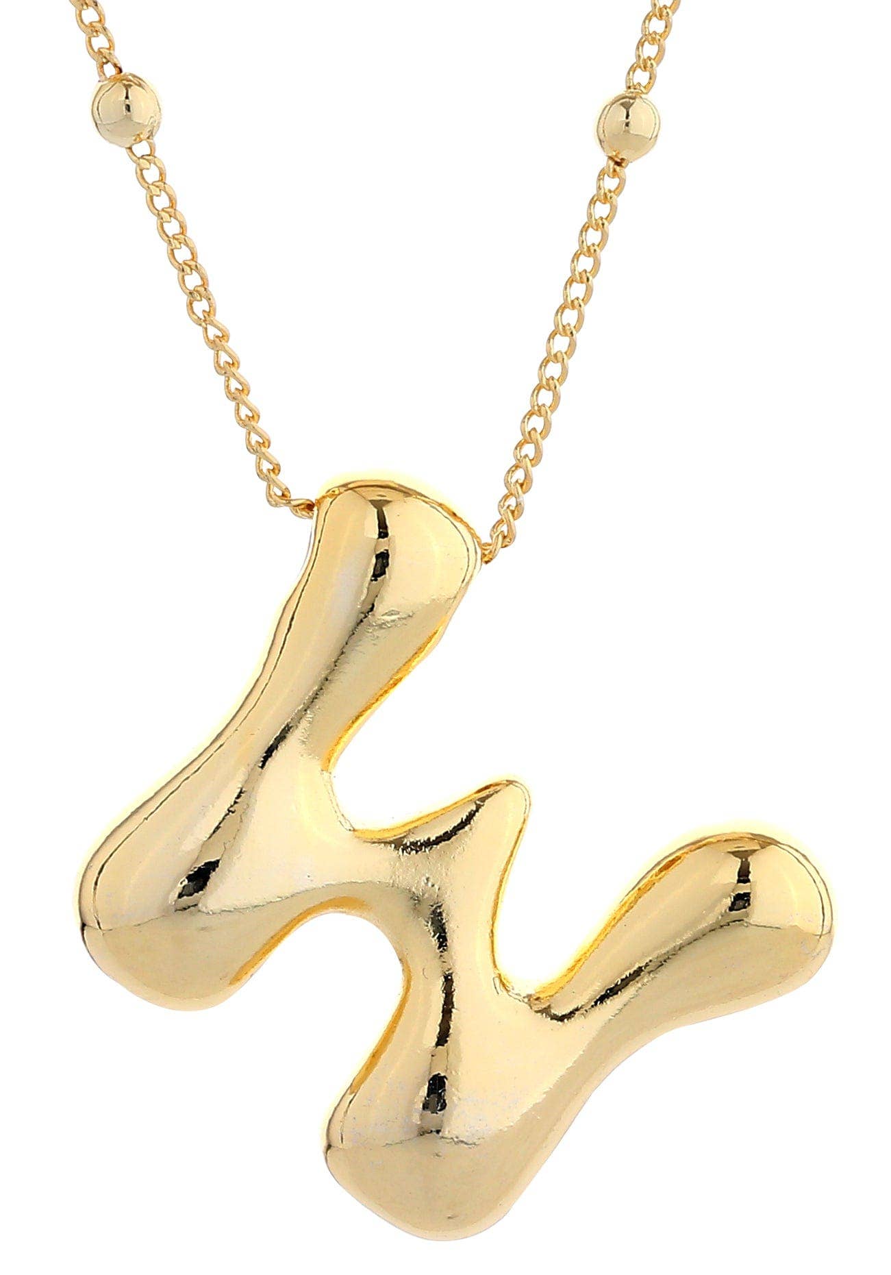 Bubble Initial Necklace