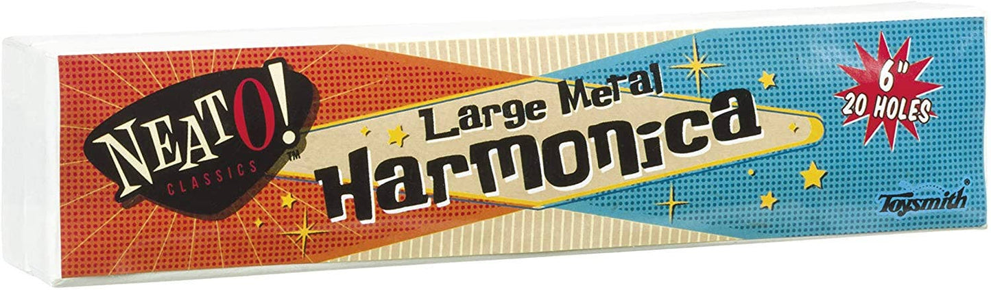 Neato! Large 6" Metal Harmonica