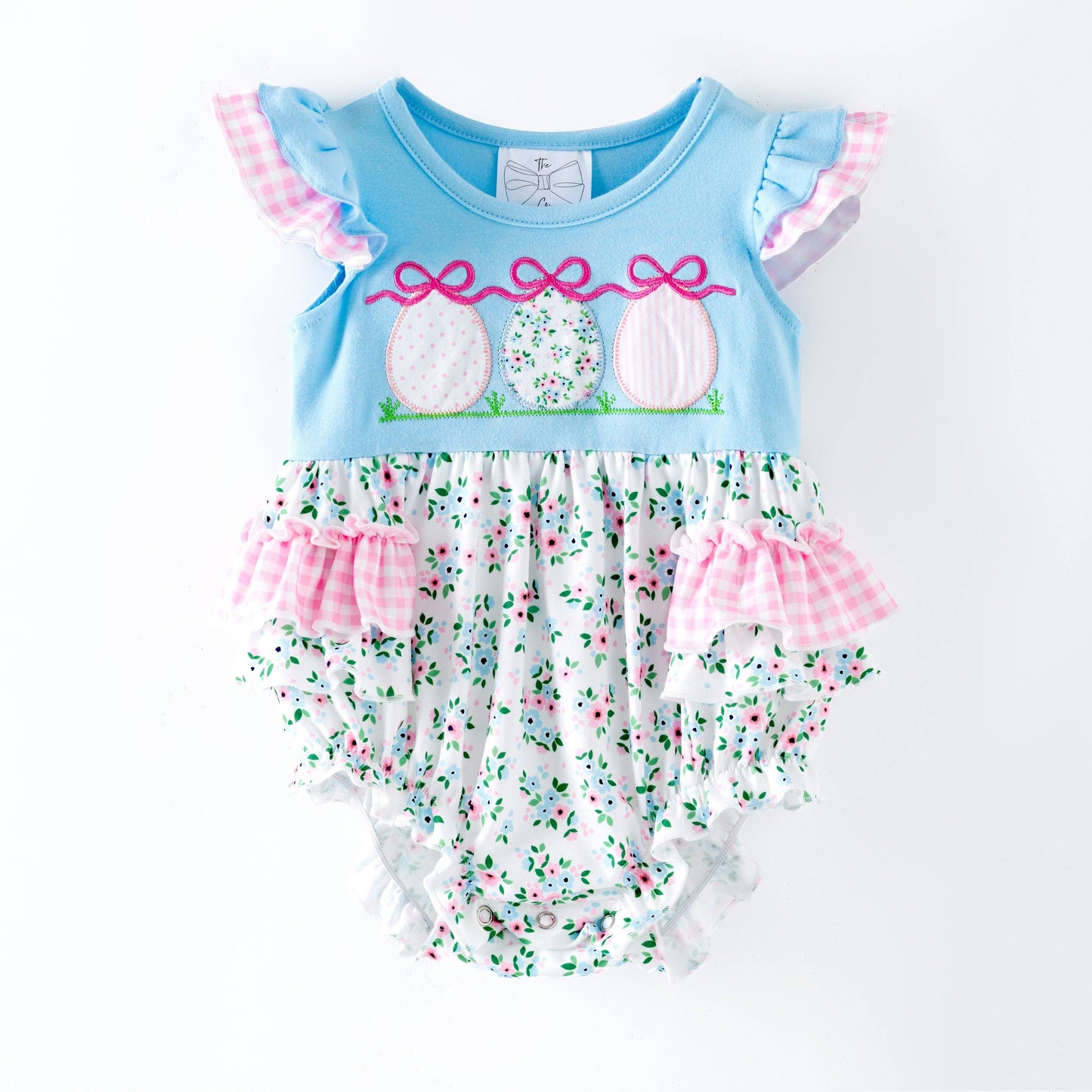 Easter Eggs & Bows Infant Romper